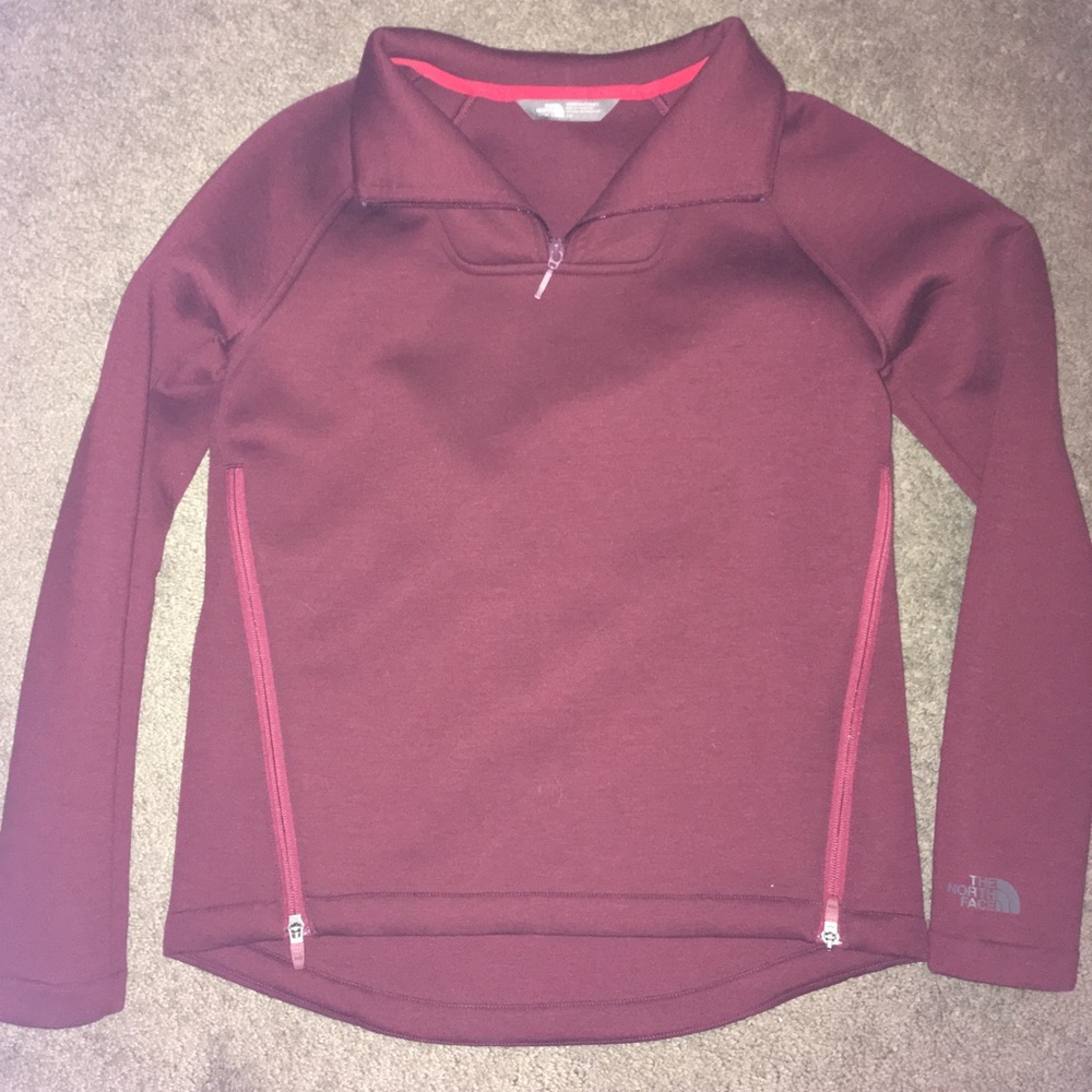 North face women’s maroon pullover, Small